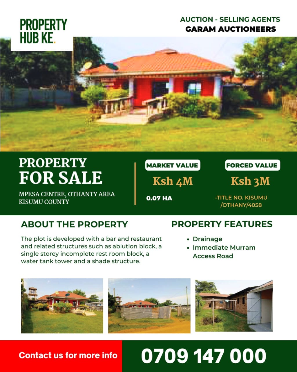 Prime 3 Bedroom Bungalow at Mpesa Centre Othany Area Near Othany Beach Kombewa