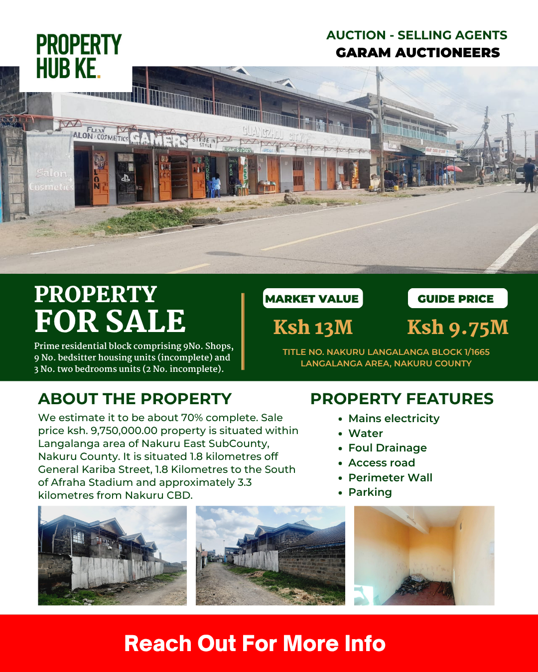Property Hub Ke -Prime Mixed-Use Property for Sale in Langalanga, Nakuru – KSh 9.75M Property Hub Ke -Prime Mixed-Use Property for Sale in Langalanga, Nakuru – KSh 9.75M